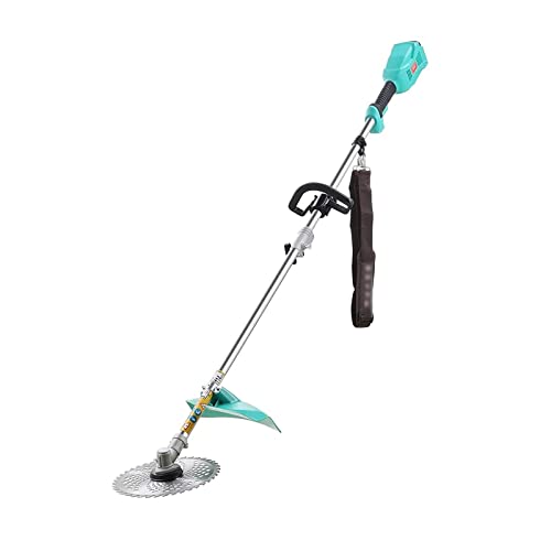 Garden Grass Trimmer Cordless with Wheels with Armrest String Trimmer Battery Grass Cutter Electric Lawn Mower 20AH 30AH Lithium Battery 1200W Motor Power 8000r/min (24V/30A)