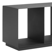 HomeRoots 668140 36 in. Charcoal Aluminum Outdoor Coffee Table
