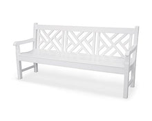 POLYWOOD RKCB72WH Rockford 72" Chippendale Bench, White