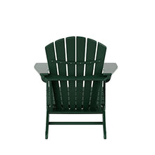 WO Home Furniture Set of 8pcs HDPE Adirondack Chairs, Traditional Loungers, Retro Poly Seat, All Weather Resistant for Patio, Outdoor, Balcony, Backyard, Lawn, Patio, Pool, Deck, Dark Green