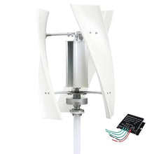 14000W Vertical Axis Wind Turbine, VAWT generator, 12V/24V/48V/110V/220V, energy efficient wind power for Home Permanent Maglev Energy Wind Turbine, with MPPT Controller White-12V