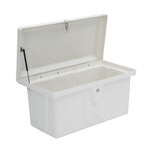 TaylorMade Stow 'N Go Low-Profile Fiberglass Dock Box White 20" H x 40" W x 19" D