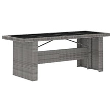 ZQQLVOO Patio Bistro Set, Outdoor Bistro Set Conversation Sofa 11 Piece Patio Dining Set with Cushions Poly Rattan Gray for Garden, Patio, Balcony, Beach, Coffee Bar, Deck