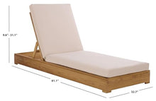 SAFAVIEH Couture Outdoor Montford Reclining Chaise Lounge, 81.1" CPT1065A