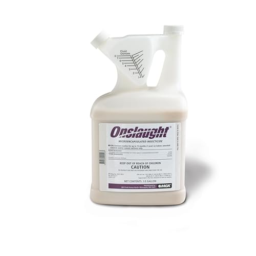 MGK Onslaught® Microencapsulated Insecticide | Indoor/Outdoor Pest Control Concentrate for Food or Non-Food Areas | Cockroach Killer | Long-Lasting Residual Control | 1 Gallon (128 oz)