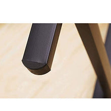 MVUYO Folding Table，Patio Round Folding Bistro Table,Outdoor Portable Dining Table, Wooden Footing Frame(D)