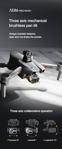 BelleVuee AE86 PRO MAX+ Mini Camera Drone 8K HDR Video Black