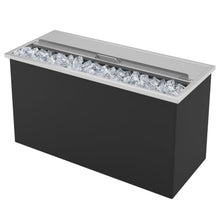 Hosslly Built-in Ice Bin Stainless Steel Sliding Lid 91 x 46 x 36 cm Steel