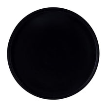 Afuera Living Outdoor Scatter Tables Set of 3, Cast Aluminum, Black Finish, Round Tops with Raised Edges, Modern Industrial Style, Versatile Use as Side Tables or Plant Stands, Fully Assembled