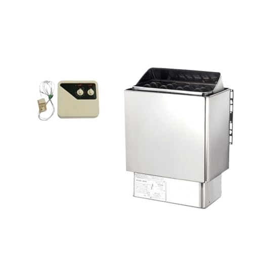 POGHDBXA Sauna Accessories, 3kw Sauna Heater, Stove Home Accessories Dry Sweat Stainless Steel Small Heating and Warmer for, Hotel, SPA