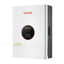 VEVOR 6400W 48V Hybrid Solar Inverter, 120V/240V Split Phase, Built-in 120A MPPT Solar Charge Controller, Low Frequency Pure Sine Wave Power Inverter, for Lead Acid Lithium Battery Off-Grid, NO WiFi