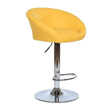 Bar Stools PU Upholstered Adjustable Barstools, Swivel Counter Stools, Patio Seating, Mid Back Modern Steel Bistro Pub Chairs, for Pub Bistro Kitchen Dining ( Color : Yellow , Size : 41*83~103cm )