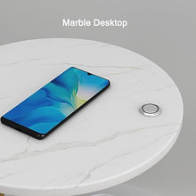 TQQEPOOL End Table with Lamp,Floor Lamp with Table Attached,Rustic Bedside Nightstand with Drawer and Wireless Charging for Bedroom,Living Room (Color : C, Size : 60 * 36cm)