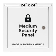 Best 24" x 24" Universal Lockable Metal Access Panel with Flange, 16-Gauge Cold Rolled Steel Access Door for Wall/Ceiling, Cylinder Cam Latch, LEED Compliant Drywall Panel, BA-UAP-LCK-FBA