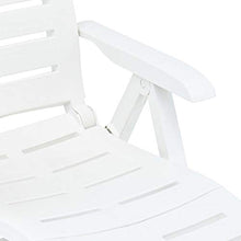 Beach Chair Lounge Chair Cover Sun Lounger Pool Sun Lounger Suitable for Beach Hotel Holiday Folding Sun Lounger Plastic White (White 23.2" x 42.5" x 42.5" (W x D x H))