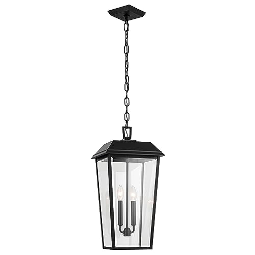 Kichler Mathus 2-Light Outdoor Pendant Light, Textured Black