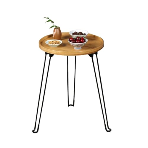 BTZHY Coffee Table JHNNMS Folding Coffee Table Round Table Household Bay Window Table Outdoor Courtyard Mini Tea Table (D 35 * 35 * 52cm)