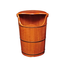 Bucket for Foot Bath,Sauna Accessories Sauna Bucket Water Bucket,Handmade Wooden Footbath Tubs,Foot Relaxing Barrel Present Vision Hopeful Selfless Dedication Friendship and Virtue