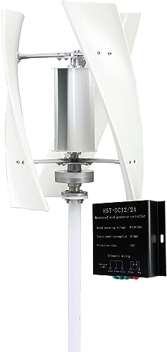 Wind Turbine 1000W 24V Free Energy Vertical Axis Wind Turbine Kit with MPPT Charge Controller Magnetic Levitation Wind Turbine,220v