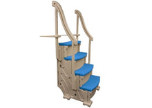 Confer Plastics Drop in Above Ground Pool Step with Blue Treads