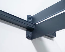 Palram - Canopia Nancy 3000 10' x 3' Door/Window Awning, Gray/Clear