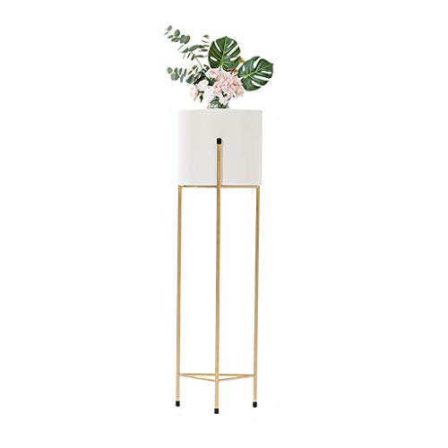 GHJUMKFDF Flower standShelf Iron Art Flower Stand Plant Stand Nordic Modern Concise Living Room Indoor Balcony It has T Colors Size: with a Length of 25.5 inches