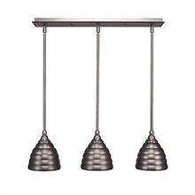 Toltec Lighting 3-Light Mini Hang Straight Swivel Pendant Brushed Nickel