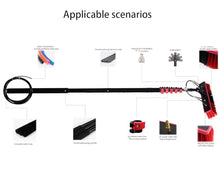 Kindevieft Water Fed Poles Kit, Adjustable Window Cleaning Poles Tool, Rotatable Brush Head Telescopic Cleaning Brush for Outdoor Window Glass Solar Panel,10.8M/36FT