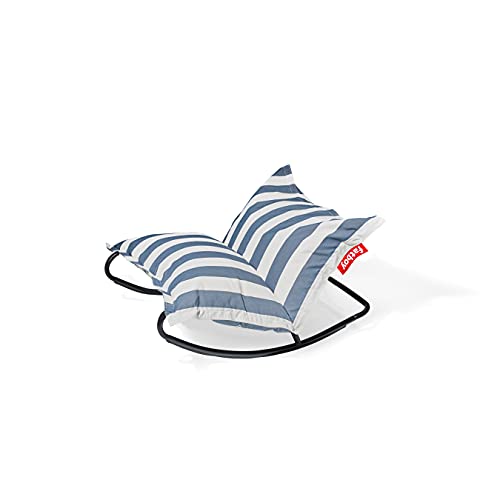 Fatboy Original Slim Outdoor Bean Bag Rocking Chair, Stripe Ocean Blue