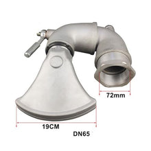 Bolisila Sprinkler Front Nozzle Universal Base DC Nozzle Rotation Adjustment Spray Shower Duckbill Water Truck Accessories(DN65)