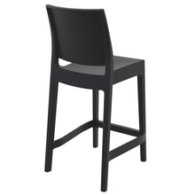 Compamia Siesta Maya Resin 25.6" Counter Stool in Black (Set of 2)
