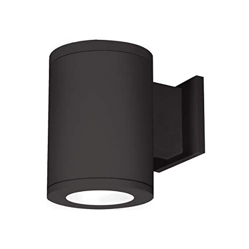 WAC Lighting DS-WS06-F27A-BK 6-Inch Single Side Tube Arch Wall Mount, 2700K, Away from Wall