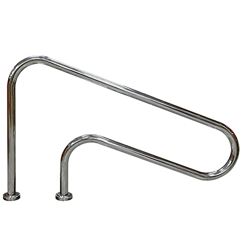 Swimming Pool Safety Hand Rail Stainless Steel Swimming Pool Handrails, Upper and Lower Swimming Pool Safety Bumper Handles, Private Swimming Pool Entertainment Facilities Support Rods