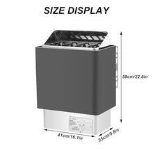 JYXYXSCP Sauna Heater,3-9kw Dry Steam Bath Sauna Heater Stove,w/External Controller,Need 16kg Sauna Stone (not Included),for Commercial Use (8KW)