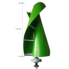 OLONETO 2000W Vertical Wind Turbine 12V/24V/48V Magnetic Levitation Wind Turbine Household Outdoor High-Power Wind Turbine, Real Standard Generator (Color : Green, Size : 48V)