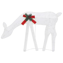 KFPOERTFGD 6 Pcs Lighted Christmas Reindeers Set, Outdoor Indoor Holiday Decorations with 180 LED Lights, 8 Lighting Modes, Cold White Mesh Figures for Yard Garden Pathway