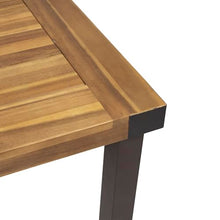 Christopher Knight Home Lankershim Outdoor Acacia Wood Dining Table, Teak and Rustic Metal
