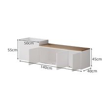Park Planter Bench Multifunctional Storage Planter Bench Combo Integrated
