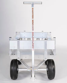 Alumacart Kahuna JR Aluminum Fishing Wagon with Rod Holder Silver