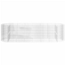 Gabion Raised Bed Galvanized Iron 157.5"x39.4"x39.4" for Outdoor Plants White Black Other