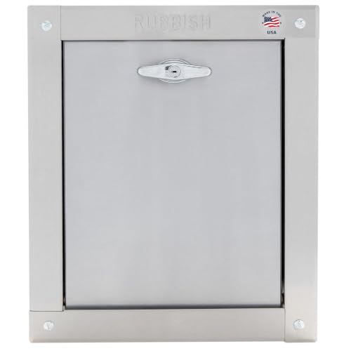 Universal Stainless Steel Trash Chute Door 12"(W) x 15"(H) - Bottom Hinged, HF109, in Stock & Ready to Ship