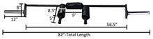 Ader Sporting Goods Safety Squat Bar 82" for Compact Space Black Chrome