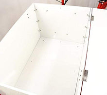 Omcan Front Load Ice Cream Tricycle Red Frame White Box