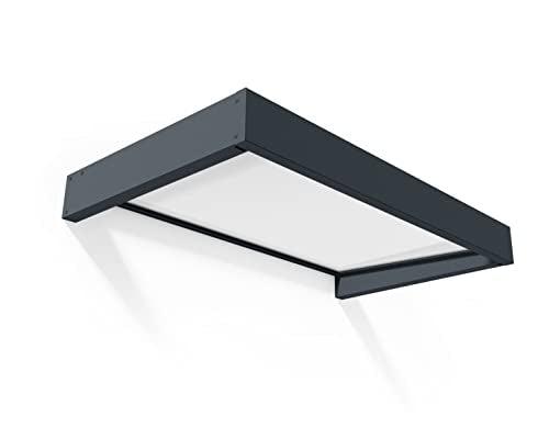 Palram - Canopia Sophia 1600 5' x 3' Door/Window Awning, Gray/Mist
