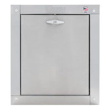 Midland Style Stainless Steel Trash Chute Door - Noiseless Self Closing Bottom Hinged Fire Rated & UL Approved (15" X 18") By Oswald Supply