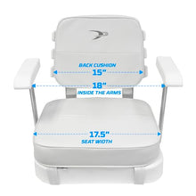 Wise Ladder Back Helm Chair with Adjustable Height Pedestal and Seat Slide White