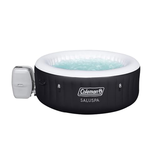 Coleman SaluSpa 4-Person Inflatable Hot Tub with 120 AirJets Black