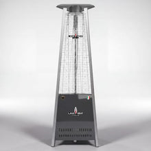 The Capri Amalfi Studio Collection Patio Heater by Lava Heat Italia, Liquid Propane Custom Powder-RAL 4005 Anthrecite Coated Flame Tower, Designer 92-Inch Italian Outdoor Heater
