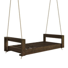 Amish Casual The Lancaster Amish Crafted Porch Daybed Swing, Made in The USA from Kiln Dried Pine (4 Foot, Dark Walnut Stain)