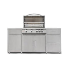 Blaze 6 ft Stainless Steel BBQ Island w/Premium LTE 32 in. Natural Gas Grill - BLZ-SS-ISLAND-4LTE2-NG